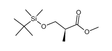 (S)-3-(tert-butyldimethylsilyloxy)-2-methylpropionic acid methyl ester Structure