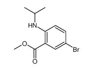5-溴-2-(异丙基氨基)苯甲酸甲酯结构式