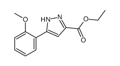 ethyl 3-(2-methoxyphenyl)-1H-pyrazole-5-carboxylate Structure