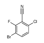 3-溴-6-氯-2-氟苯甲腈结构式
