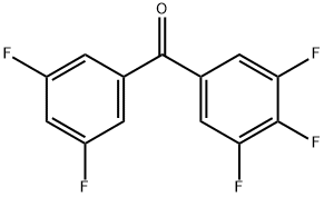 3,5-Difluoro-3',4',5'-trifluorobenzophenone Structure