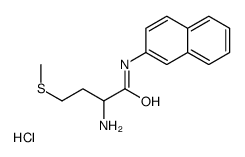 2-氨基-4-(甲硫基)-N-(萘-2-基)丁酰胺盐酸盐结构式