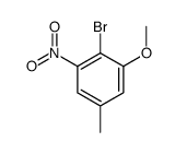 4-溴-3-硝基-5-甲氧基甲苯结构式