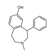 3-methyl-5-phenyl-1,2,4,5-tetrahydro-3-benzazepin-7-ol Structure