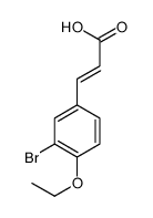 3-(3-bromo-4-ethoxyphenyl)prop-2-enoic acid结构式