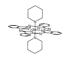 (phthalocyaninato)bis(piperidine)manganese(II) Structure