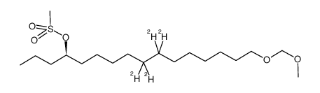 (R)-(+)-[9,9,10,10-2H4]-17,19-dioxaicosan-4-yl methanesulfonate Structure