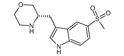 5-(methylsulfonyl)-3-[(3S)-morpholin-3-ylmethyl]-1H-indole结构式