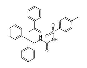 N-(2,2,4-triphenylpent-4-enylcarbamoyl)-p-toluenesulfonamide Structure