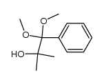 1,1-dimethoxy-2-methyl-1-phenyl-2-propanol结构式