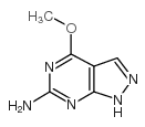 4-甲氧基-1H-吡唑并[3,4-D]嘧啶-6-胺结构式