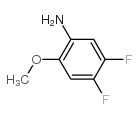 4,5-二氟-2-甲氧基苯胺结构式
