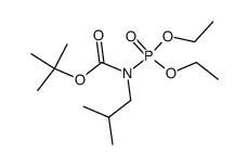 tert-butyl (diethoxyphosphoryl)(isobutyl)carbamate结构式
