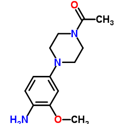 4-(4-Acetyl-1-piperazinyl)-2-(methyloxy)aniline Structure