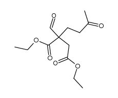 β-Formyl-β-carbaethoxy-ε-keto-n-heptansaeure-diaethylester结构式