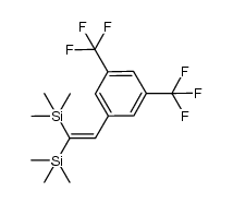 1,1-bis(trimethylsilyl)-2-(3,5-bis(trifluoromethyl)phenyl)ethene Structure