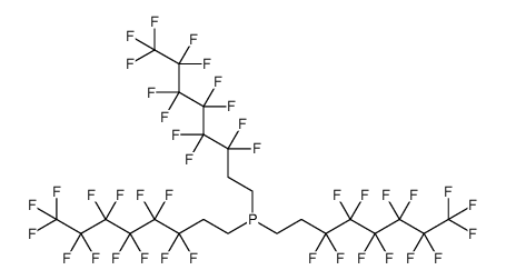 三(1H,1H,2H,2H-全氟辛基)膦结构式