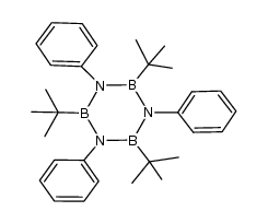 1,3,5-triphenyl-2,4,6-tri-t-butylborazine结构式