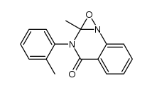 1a-methyl-2-(o-tolyl)-1aH-[1,2]oxazireno[2,3-a]quinazolin-3(2H)-one结构式