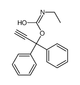 1,1-diphenylprop-2-ynyl N-ethylcarbamate结构式
