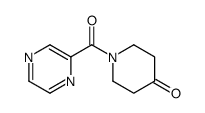 1-(2-pyrazinylcarbonyl)-4-piperidinone(SALTDATA: FREE) Structure
