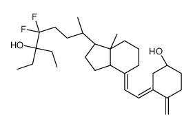 (1S,3Z)-3-[(2E)-2-[(1R,7aR)-1-[(2R)-6-ethyl-5,5-difluoro-6-hydroxyoctan-2-yl]-7a-methyl-2,3,3a,5,6,7-hexahydro-1H-inden-4-ylidene]ethylidene]-4-methylidenecyclohexan-1-ol结构式