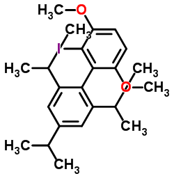 2-碘-2',4',6'-三异丙基-3,6-二甲氧基-1,1'-联苯结构式