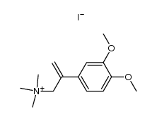 <2-(3,4-dimethoxyphenyl)prop-1-en-3-yl>trimethylammonium iodide结构式