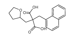 1-(tetrahydro-2-furyl)-3-(1-naphthyl)propane-2,2-dicarboxylic acid结构式
