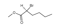 methyl ester of/the/ L(-)-2-bromo-caproic acid结构式