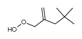 1-Hydroperoxy-2-methylen-4,4-dimethylpentan Structure
