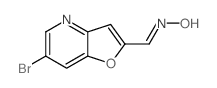 6-溴呋喃并[3,2-b]吡啶-2-甲醛 肟结构式