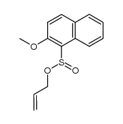allyl 2-methoxynaphthalene-1-sulphinate结构式