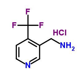 4-(三氟甲基)-3-吡啶甲胺盐酸盐结构式