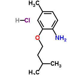 4-Methyl-2-(3-methylbutoxy)aniline hydrochloride (1:1) Structure