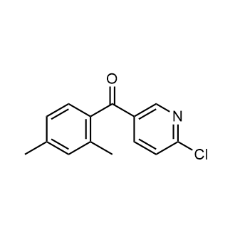 (6-3-基氯吡啶)-(2,4-二甲基苯基)甲酮结构式