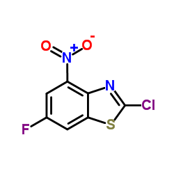 2-Chloro-6-fluoro-4-nitro-1,3-benzothiazole结构式