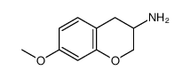 7-methoxy-3,4-dihydro-2H-chromen-3-amine结构式