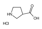 (R)-吡咯烷-3-羧酸盐酸盐结构式