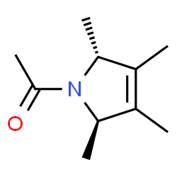 1H-Pyrrole, 1-acetyl-2,5-dihydro-2,3,4,5-tetramethyl-, trans- (9CI) Structure