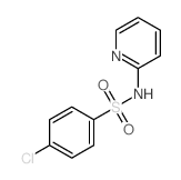 4-氯-N-(吡啶-2-基)苯磺酰胺结构式