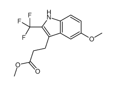 methyl 3-[5-methoxy-2-(trifluoromethyl)-1H-indol-3-yl]propanoate Structure