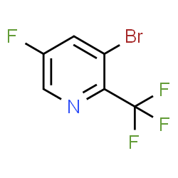 3-Bromo-5-fluoro-2-(trifluoromethyl)pyridine structure