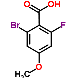 2-Bromo-6-fluoro-4-methoxybenzoic acid Structure