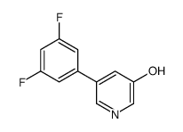 5-(3,5-difluorophenyl)pyridin-3-ol结构式