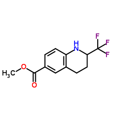 2-(三氟甲基)-1,2,3,4-四氢喹啉-6-羧酸甲酯结构式