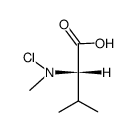 N-chloro-N-methyl-L-valine Structure