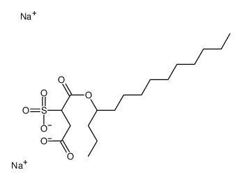 disodium 4-tetradecyl 2-sulphonatosuccinate Structure