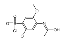 4-acetamido-2,5-dimethoxybenzenesulphonyl chloride Structure