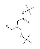 tert-butyl (S)-4-(tert-butoxy)-3-(fluoromethyl)butanoate结构式